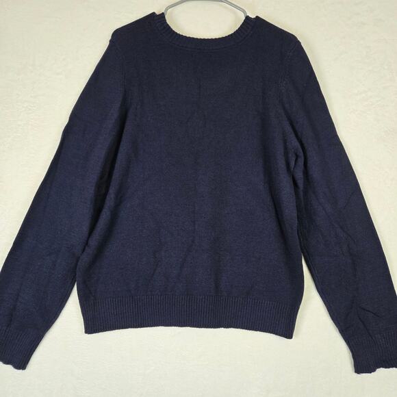 US Polo Assn Mens Pullover Sweater Super Soft Navy Blue XL 0747 - Picture 2 of 8